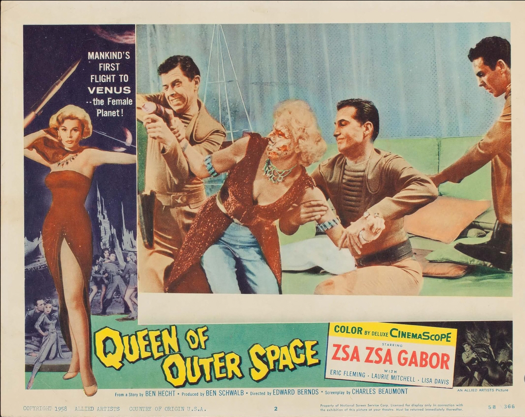 Queen Of Outer Space 1958 American Science Fiction Film Zsa-Zsa-Gabor